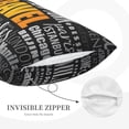 thumbnail image 3 of Lsque Travel Pattern Pillow Case – Soft & Cozy Throw Pillow Cover, Hypoallergenic Cushion Case for Sleeping Women with Envelope Closure-20"x30", 3 of 6