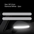 thumbnail image 7 of Walbest 2 Pieces Reflective Car Stickers Set Rearview Mirror Reflective Warning Stickers Car Side Reflective Stickers Car Handle Protectors and Handle Paint Scratch Films for Car Safety (Green), 7 of 7