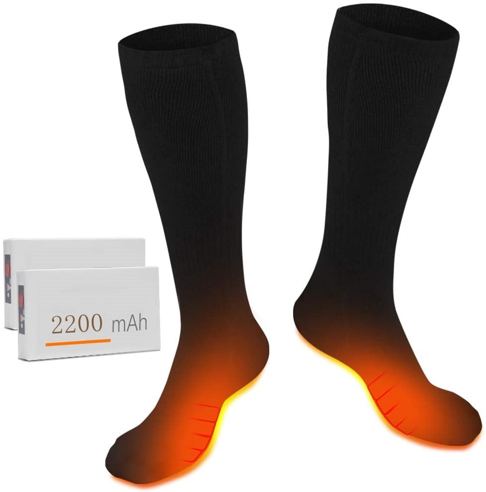 Autocastle Electric Heated Socks Rechargeable Battery Powered Heating Men Women 