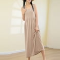 thumbnail image 6 of HomeGardon Nightgowns for Women,Women's Sleepwear,Women's Round Neck Solid Color with Chest Cushion Loose and Comfortable Plus Size Home Skirt,M-XXL, 6 of 7