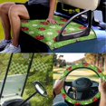 thumbnail image 2 of XYZCANDO Clover Floral 4 Piece Golf Cart Seat Covers Golf Cart Steering Wheel Covers 2 PCS Golf Cart Flags St. Patrick's Day Golf Cart Decor Steering Wheel Wrap Mini Flags for Parades Green, 2 of 7