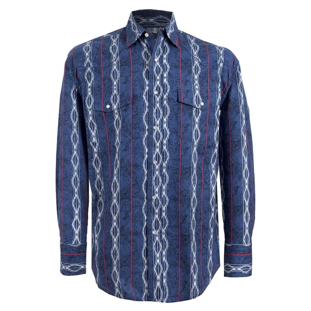 Camisa Vaquera Wrangler Hombre Manga Larga 67M azul CH