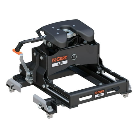 CURT 16698 A20 5th Wheel Slider Hitch, 20,000 lbs, Select Chevy Silverado, GMC Sierra 2500, 3500 HD, 6.5-Foot Bed Puck System