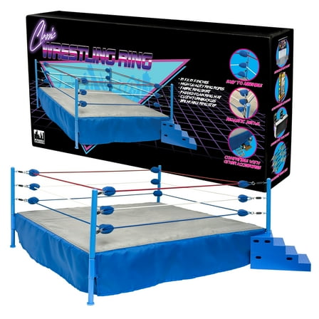 Figures Toy Company Classic Wrestling Ring for WWE & AEW Wrestling Figures