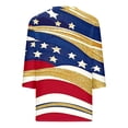 thumbnail image 2 of July 4th Outfits Women 3/4 Sleeve V Neck Patriotic T-Shirts Stars Striped Print Festive Casual Tunic Tops (3XL, Multicolor), 2 of 7