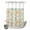 Blue Green Brown, variant on No Hook Shower Curtain, Teal Red Seahorse Coastal Shower Curtains for Bathroom with See Through Top Window, Nautical Beach Coral Starfish Waterproof & Washable Bath Curtain Small Stall 36"x78"