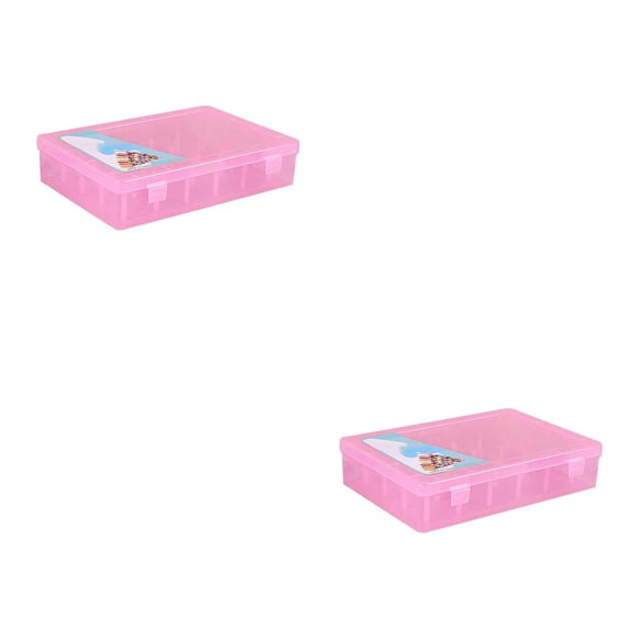 Advancent Caja de hilo de coser, 42 carretes, bobinas de plástico de gran capacidad, almacenamiento, contenedor organizador vacío, accesorios Type2 NO2