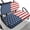 American Flag Print, variant on Yuyamidu 2 PCS Retro USA Flag 250th Golf Cart Seat Covers Eagle Back Rest Seat Cover Golf Cart Seat Cushion Cover Golf Cart Accessories Fits All 2-Seat Golf Carts