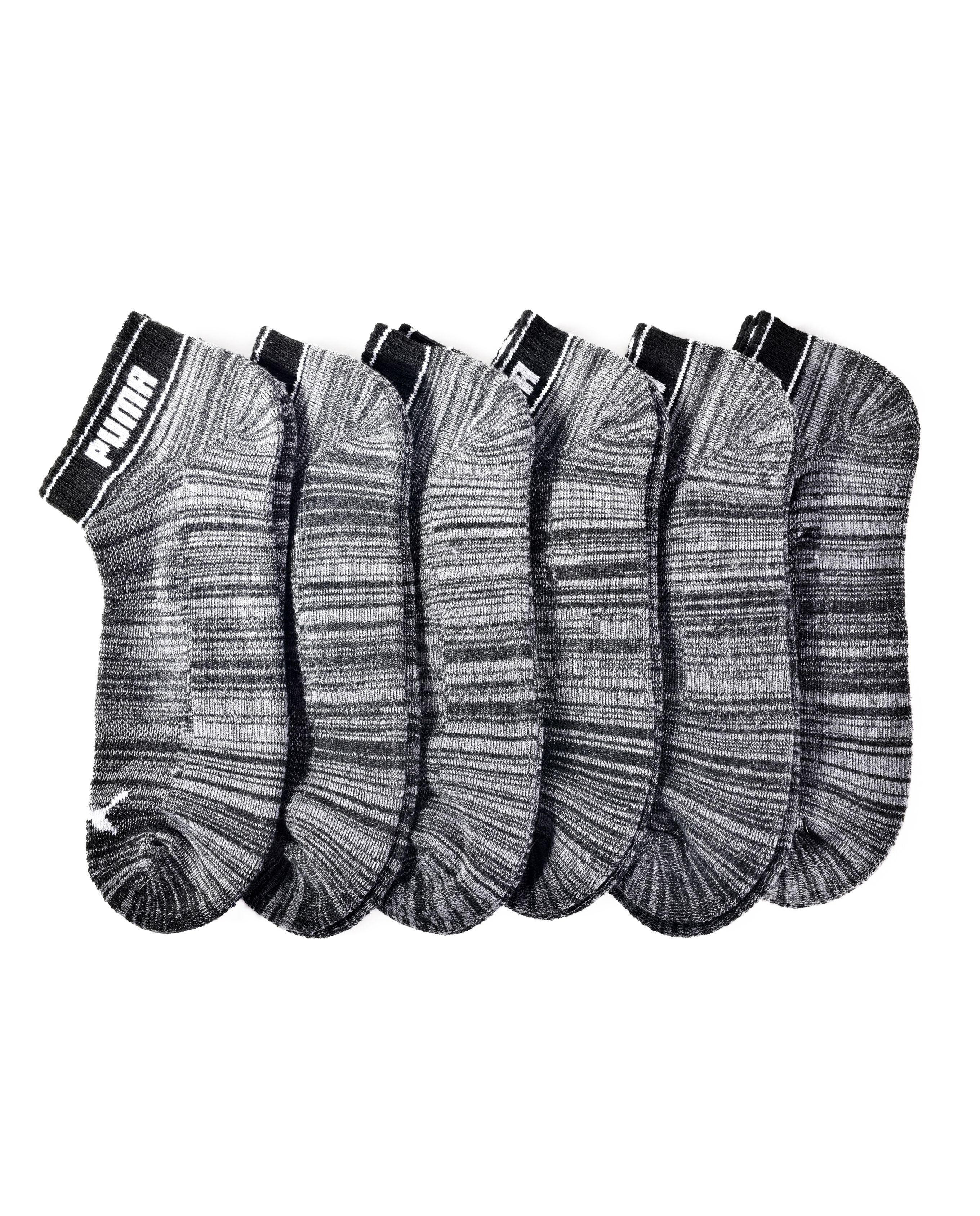 PUMA Men's Quarter Crew Socks, 6Pack