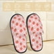 thumbnail image 2 of Fotbe Strawberry Pantuflas Peludas para Mujer con Estampado, Zapatillas de Peluche, Zapatos de Invierno para Casa, Uso Interior y Exterior-Large, 2 of 8
