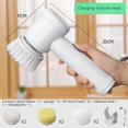 thumbnail image 1 of 5-piece Set Of Electric Rotary Scrubber, Portable Cordless Electric Cleaning Brush, Suitable For Kitchen And Sink-HAPDEN, 1 of 4