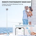 thumbnail image 4 of Trípode para selfies ATUMTEK 55 con control remoto Bluetooth, color azul claro, 4 of 8