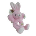 thumbnail image 2 of Spark Create Imagine 9.5" Bunny Rattle Plush, Pink, 2 of 5