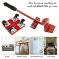 thumbnail image 3 of Rzvnmko Heavy Duty Furniture Lifter Mover Tools Set Furniture Shifter Wheels Moving Slider Kit Moving Roller Kit Furniture Transport Set Furniture Sliders for Sofas Refrigerators, 3 of 11