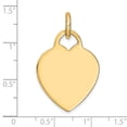 thumbnail image 3 of FB Jewels 14K Yellow Gold Heart Disc Charm, 3 of 3