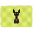 thumbnail image 1 of Checkerboard Lime Green Min Pin Mouse Pad, Hot Pad Or Trivet, 7.75 x 9.25 In., 1 of 1