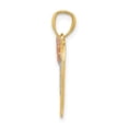 thumbnail image 2 of 14k Tri-Tone Yellow, White, and Rose Gold "Mom" Heart with Butterfly Pendant, 2 of 3