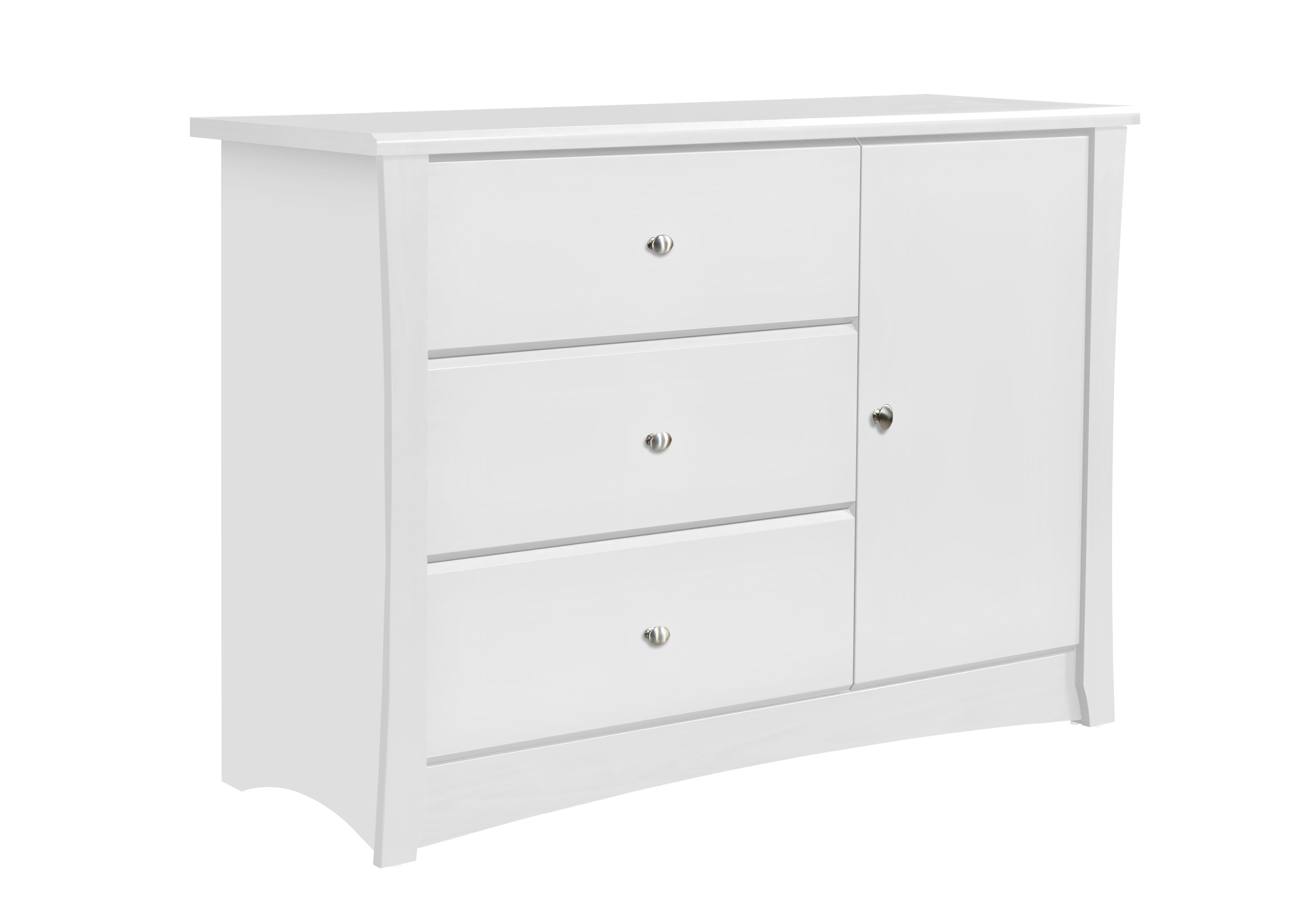 storkcraft crescent 3 drawer combo dresser