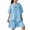 Blue, variant on QATAINLAV Women's Summer 2 Piece Sets Short Sleeve V Neck Loose Button Up Linen Shirts Matching Shorts Beach Vacation Outfits Black XXXXL Mothers Day Gifts