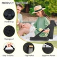 thumbnail image 3 of Foldable Stadium Cushion with Backrest, Lightweight, Thick-Padded Bleacher Seat with Carry Handle for Sports & Outdoor Activities (Set of 1), 3 of 8