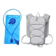 thumbnail image 1 of Chaleco de hidratación para correr, , versátil, con bolsillo, mochila de hidratación para maratón, escalada, ciclismo, senderismo y rutas de Gris, 1 of 9