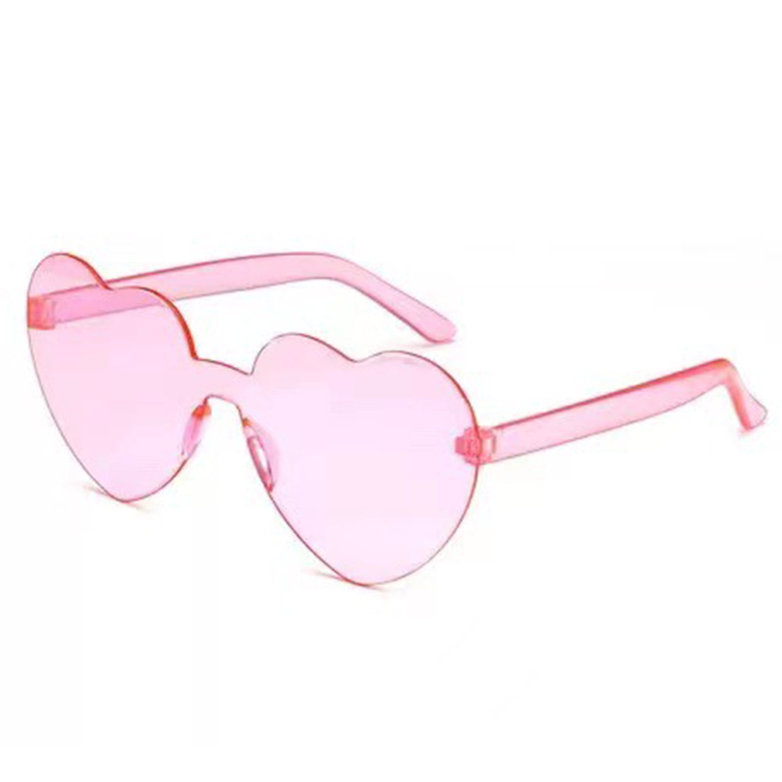 Light Pink Heart Shaped Sunglasses for Adults – Party Expert