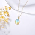 thumbnail image 2 of 14K Real Gold Turtle Necklace Solid Yellow Gold Moonstone Pendant Jewelry Birthday Mother's Day Anniversary Christmas Gifts for Women, 2 of 6