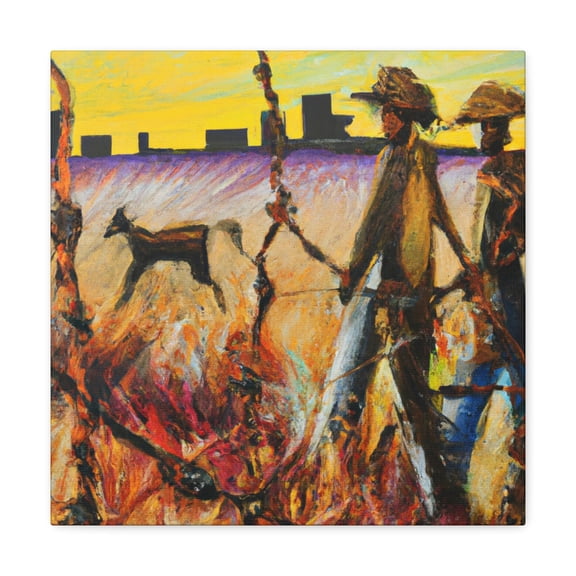 Barbed Wire Solitude - Canvas