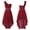 A Burgundy, variant on iiniim Girls One Shoulder Flowers Chiffon Wedding Bridesmaid High Low Dress Pageant Prom Evening Party Champagne 8