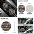 thumbnail image 4 of Renewold American Tribal Cow Print Red Retro 11 Pack Car Seat Covers for Women Men with Keychain Headrest Cover, Washable Cup Coasters Handbrake Cover Gear Shift Cover Auto Seat Cover Accessories, 4 of 7