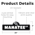 thumbnail image 2 of Manatee (3 Pack) Large Plastic Street Sign Crossing Sign Warning Sign Vintage Rustic Beware Warning Xing Marine Animal Ocean Wildlife Water Nature Mammal Cute Beach Swim Decor Fun, 2 of 8