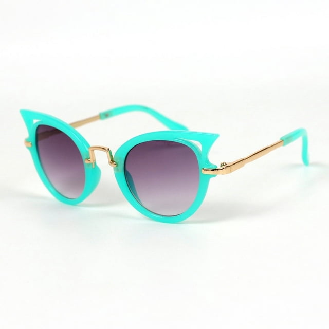 Gafas de sol de ojo de gato para bebés, de moda coreana, para hombres y mujeres, con protección UV, para niños, gafas de sol para niños, marea