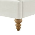 thumbnail image 5 of Rustic Manor Bree Tufted Linen King Size Full Bed Frame, No Box Spring Needed, Cream White, 5 of 9