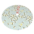 thumbnail image 5 of Cauagu 36" Christmas Tree Skirt Bees Pattern Christmas Tree Decorations Tree Mat for Xmas Decorations Occasion Holiday Home Decor -36", 5 of 7