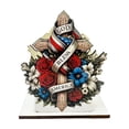 CVLNCYCLING Independence Day Wooden Tissue Shelf, Patriotic Holiday ...