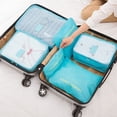 thumbnail image 4 of Organizador de viaje de gran tamaño de 6 piezas, organizador de maletas portátil, ropa, zapatos, bolsa de maquillaje, organizador de equipaje, bolsa de almacenamiento de viaje, 4 of 5
