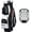 Blackwhite, variant on TIVOR Golf Cart Bag with 15-Way Full-Length Dividers, 12 Pockets, Premium Quiet Design, Insulated Cooler Pocket, Rain Cover Included, Fits Jumbo Grips