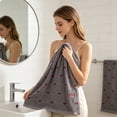 thumbnail image 5 of Bcylexb Cotton Hand Towels, 13"x 30" Ultra Soft Absorbent Cute Heart Print "LOVE" Face Towels for Bathroom Shower Kitchen Gift for Women, 5 of 6