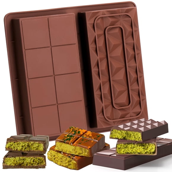 Molde para barras de chocolate Mity Rain, de silicona antiadherente, gruesa y profunda