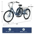 thumbnail image 3 of Viribus 24" Electric Tricycle for Adult 250W Electric Trike with 36V 13Ah Battery UL 2271 Blue, 3 of 10