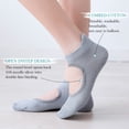 thumbnail image 2 of AMITOFO, new, 2 pairs per pack, size 5-9, Cotton Barre Pilates Socks for Dance, 2 of 5