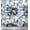 White, variant on Soimoi Gray Silk Fabric Leaves & Peony Floral Printed Fabric 1 Yard 44 Inch Wide