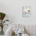 thumbnail image 2 of Life's A Journey Blue Bicycle Flower Basket 11 in x 14 in Framed Drawing Art Print, by Stupell Home Décor, 2 of 7