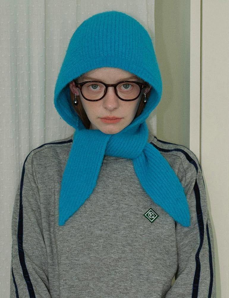 CoCoMangos Knitted Winter Hats for Women with Scarf Ear Flap Beanie Hats for Women Skull Cap Bonnet Hat Bucket Hat Fall Winter Trendy