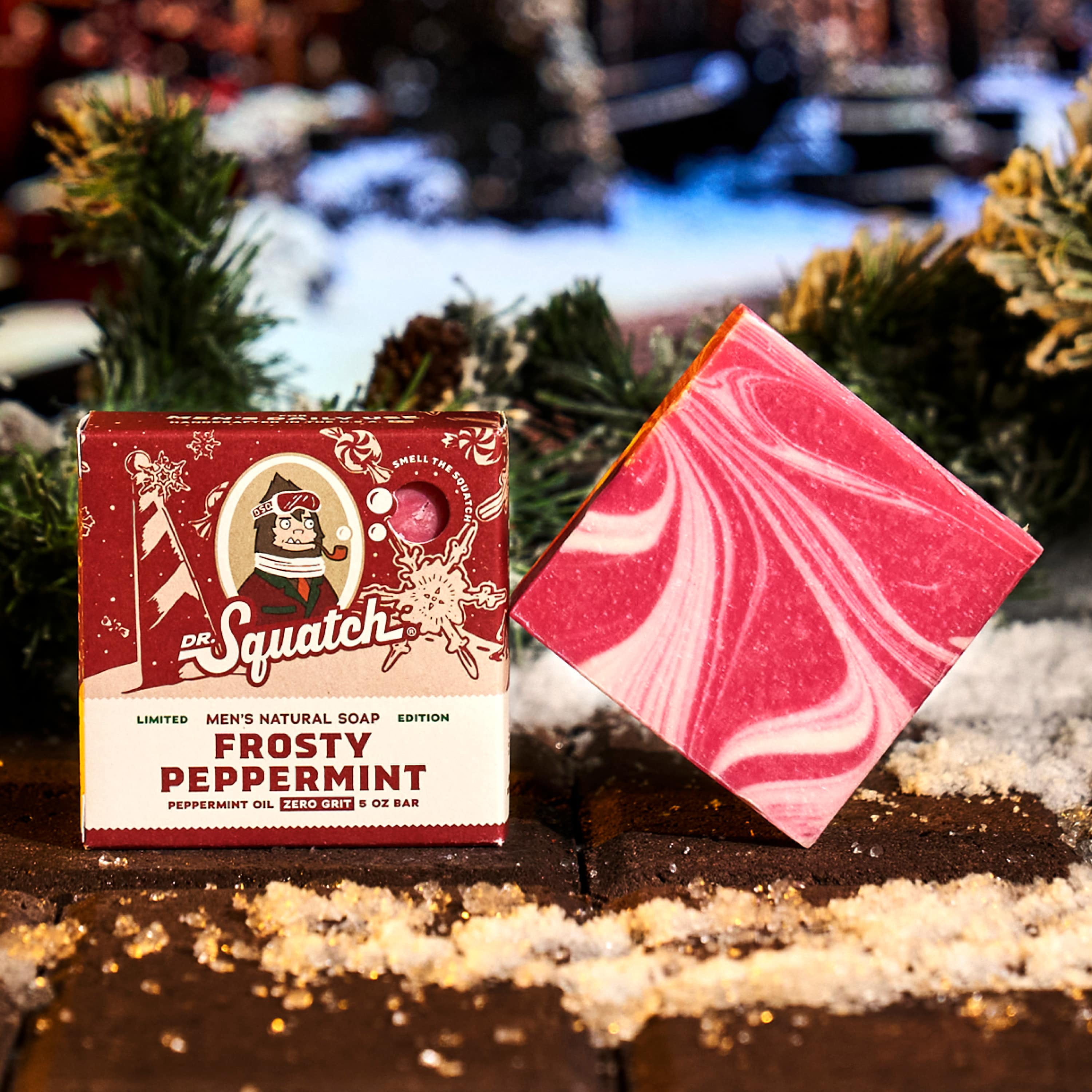 Dr. Squatch Limited Edition Holiday Gift Set, Frosty Peppermint and Polar Rush, 10 oz, 2-Pack