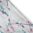 thumbnail image 3 of Ambesonne Retro Kitchen Curtains, Eighties Style Futuristic, 55"x45", Pale Blue Plum Pink, 3 of 3