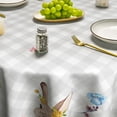 thumbnail image 4 of Easter Tablecloth 60×84 Inch Rectangular, Colorful Spring Flower Buffalo Plaid Bunny Washable Table Cover for Party Picnic Dinner Decor, 4 of 6