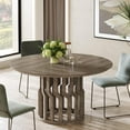 thumbnail image 2 of Finmind 47" Dining Table - Round Wooden Kitchen Table for 4-6 People, Modern Large Room Table, 2 of 6