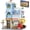 Azure, variant on Shopping Mall Street View Building Blocks, Modular City Architecture Model, Creative Collectible Brick Set for Adults, Home Decor Display Birthday Gift (713 PCS)