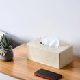 thumbnail image 6 of Natural Travertine Textures Tissue Box Cover Rectangular for Home Decor,Resin Heavy Tissue Box Holder for Bathroom Countertop,Tabletop,Bedside Table,Office （Made of Resin, Height of 4 in, 6 of 18